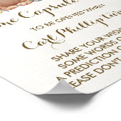 ウッドランド森林時間カプセル1st誕生日サイン ポスター (角)