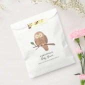 ウッドランド森林生き物ナイトフクロウ赤ちゃんシャワー フェイバーバッグ (封をした状態)