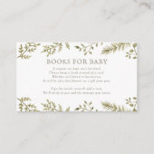 ウッドランド森林赤ちゃんシャワーベビー エンクロージャーカード (正面)