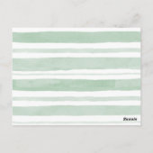 ウッドランド森林赤ちゃんシャワーベビー ポストカード (裏面)