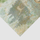 ウッドランド森林野生生物リス、フクロウ、デクページ 薄葉紙 (詳細)