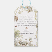 ウッドランド森林 |誕生日パーティーありがとうございました ギフトタグ (正面)