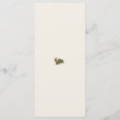 ウッドランド植物性男女兼用赤ちゃんシャワーメニュー メニュー (裏面)