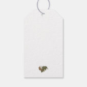 ウッドランド植物性男女兼用赤ちゃんシャワー ギフトタグ (裏面)