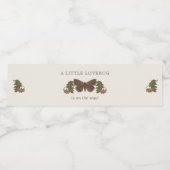 ウッドランド植物性男女兼用赤ちゃんシャワー ペットボトルラベル (シングルラベル)