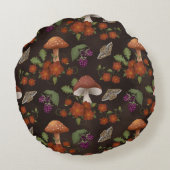 ウッドランド植物 ラウンドクッション (裏面)