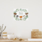 ウッドランド検疫赤ちゃんシャワーパレードへようこそ ポスター (キッチン)