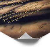 ウッドランド橋の道にデシデラタの詩 ポスター (角)