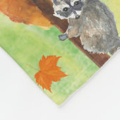 ウッドランド水彩動物 フリースブランケット (角)