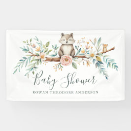 ウッドランド水彩動物 横断幕