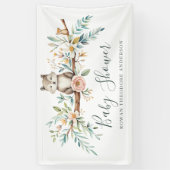 ウッドランド水彩動物 横断幕 (縦)