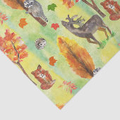 ウッドランド水彩動物 薄葉紙 (詳細)