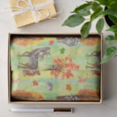 ウッドランド水彩動物 薄葉紙 (ギフト)