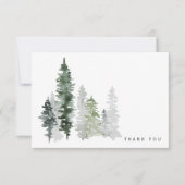 ウッドランド水彩死別ありがとうございます サンキューカード (正面)