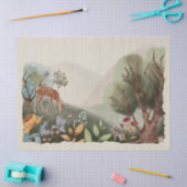 ウッドランド水彩画 薄葉紙 (クラフト)