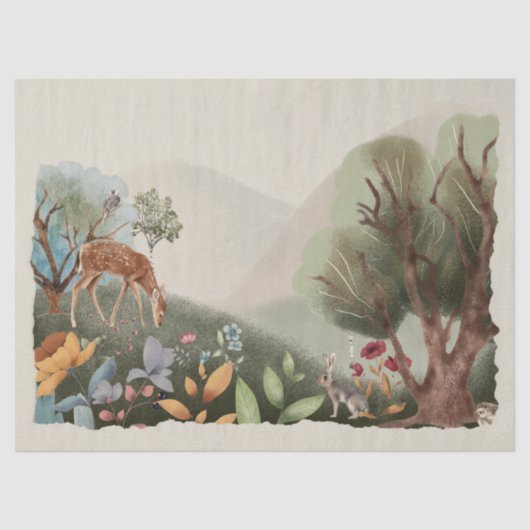 ウッドランド水彩画 薄葉紙 (正面)