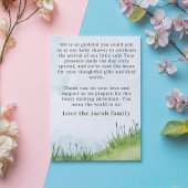 ウッドランド熊ベビーガールシャワー感謝感謝していあなた 招待状