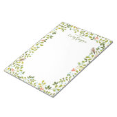 ウッドランド牧草地パーソナライズされた社会文具 ノートパッド (アングル)