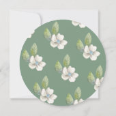 ウッドランド甘い鹿のベビーシャワー 招待状 (裏面)