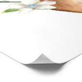 ウッドランド甘い鹿の赤ちゃんシャワー歓迎サイン ポスター (角)