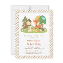 ウッドランド生き物の動物の赤ちゃんシャワー