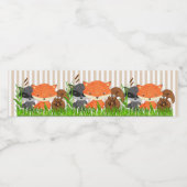 ウッドランド生き物ベビーシャワー水瓶ラベル ペットボトルラベル (シングルラベル)