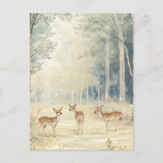 ウッドランド生物 ポストカード (正面)