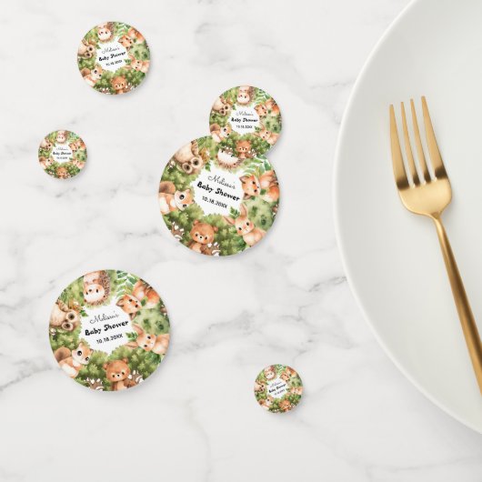 ウッドランド男の赤ちゃんシャワーパーティー コンフェッティ (グループ)