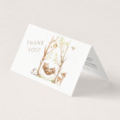 ウッドランド男の赤ちゃんシャワー折り畳み可能ありがとう車 (正面)