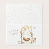 ウッドランド男の赤ちゃんシャワー折り畳み可能ありがとう車 (外部フラット)