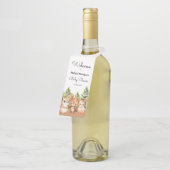 ウッドランド男の赤ちゃんシャワー ボトルネックタグ (アングル)