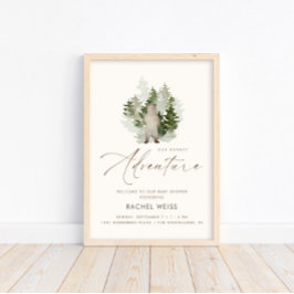 ウッドランド男女兼用アドベンチャーウェルカムサイン ポスター