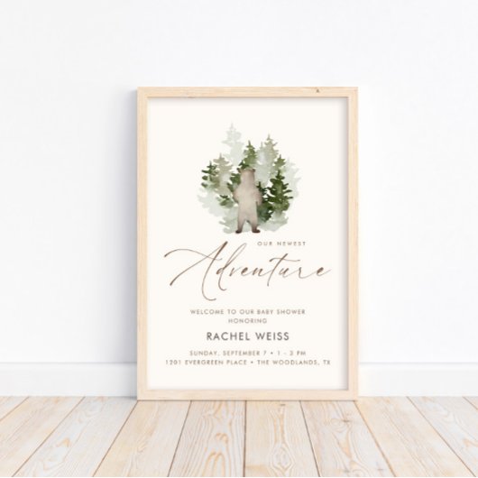 ウッドランド男女兼用アドベンチャーウェルカムサイン ポスター