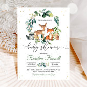 ウッドランド男女兼用ウッドランドベビーシャワー 招待状