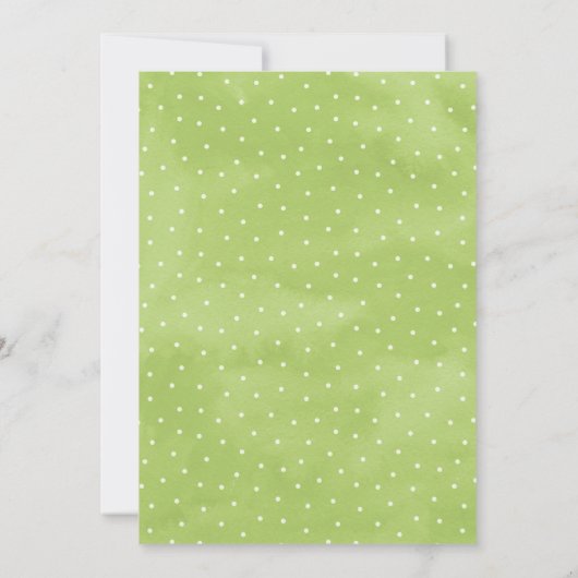 ウッドランド男女兼用キツネベビーシャワー招待状 招待状 (裏面)