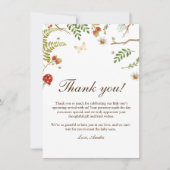 ウッドランド男女兼用マッシュルーム サンキューカード (正面)