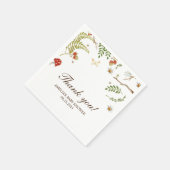 ウッドランド男女兼用マッシュルーム スタンダードカクテルナプキン (角)