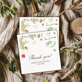 ウッドランド男女兼用マッシュルーム スタンダードカクテルナプキン