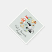 ウッドランド男女兼用森林動物の赤ちゃんシャワー スタンダードカクテルナプキン (角)