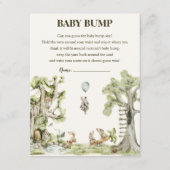 ウッドランド男女兼用赤ちゃんシャワーバンプゲーム エンクロージャーカード (正面)