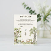 ウッドランド男女兼用赤ちゃんシャワーバンプゲーム エンクロージャーカード (スタンド正面)