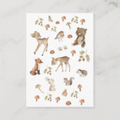 ウッドランド疑問に思ディスプレイシャワー エンクロージャーカード (裏面)