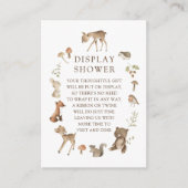 ウッドランド疑問に思ディスプレイシャワー エンクロージャーカード (正面)