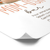 ウッドランド眠る鹿ベビーシャワーママモサバー ポスター (角)