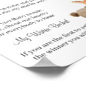 ウッドランド私の水は赤ちゃんシャワーのゲームサインを壊した ポスター (角)