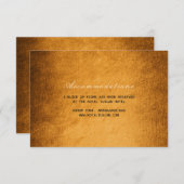 ウッドランド秋オータム結婚ズホテルアコモデーション エンクロージャーカード (正面/裏面)