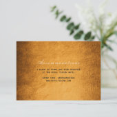 ウッドランド秋オータム結婚ズホテルアコモデーション エンクロージャーカード (スタンド正面)