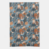 ウッドランド秋カボチャ キッチンタオル (縦)