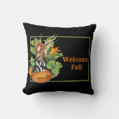 ウッドランド秋ハーベスト小妖精や小人 クッション (正面)