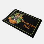 ウッドランド秋ハーベスト小妖精や小人 ドアマット (アングル)